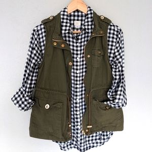 Black & White Gingham Button Down